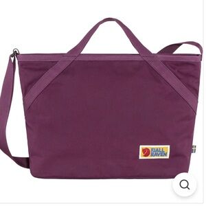 Fjallraven Vardag Plum Purple Tote Bag with Adjustable Strap